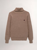 Jersey Marrón Cuello Cisne Mujer