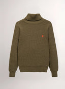 Jersey Kaki Cuello Cisne Mujer