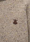 Jersey Camel Jaspeado Cuello Caja Hombre