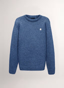 Jersey Azul Jaspeado Cuello Caja Hombre