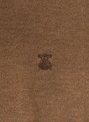 Jersey Marrón de Pico Coderas Hombre