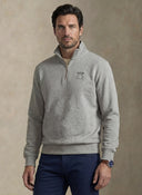 Sweat Homme Col Zip Gris