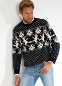 Blue Christmas Sweater Man