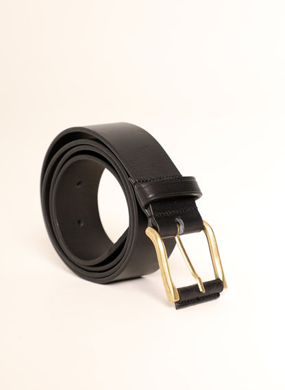 Black Cowhide Belt