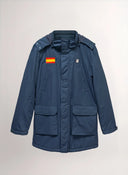 Parka España Azul Marino Capucha Desmontable Hombre