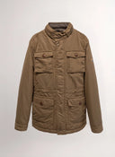 Parka Camel Con Chaleco Hombre