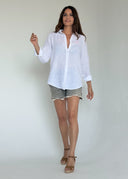 Camisa Blanca Lino Mujer