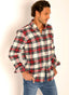 Camisa Villela Cuadros Blancos y Rojos Hombre