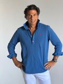 Polera Azulona Piqué Hombre