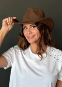 Camiseta Blanca Perlas Mujer