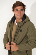 Trench matelassé Bleu Homme