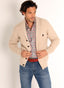 Chaqueta Beige Cuello Smoking Hombre