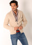 Chaqueta Beige Cuello Smoking Hombre