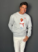Sudadera Gris Torito San Fermin Hombre