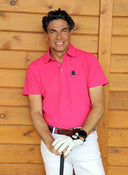 Polo Rosa Capote Tejido Técnico Hombre