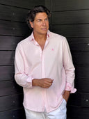 Camisa Rosa Piqué Hombre