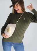 Chaleco Plumas Ligero Beige Mujer