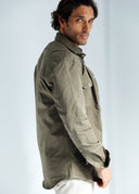 Sobrecamisa Verde Kaki Hombre