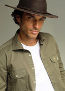 Sobrecamisa Verde Kaki Hombre