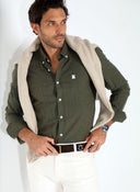 Camisa Espiga Verde Hombre