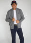 Chaqueta Gris Cremallera Hombre