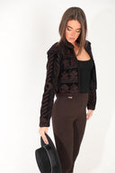 Chaquetilla  Azabache y  Tabaco Mujer - Edición Limitada