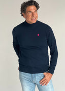 Jersey Cuello Alto Azul Marino Hombre