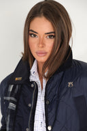 Chaqueta Azul Acolchada Campo Mujer