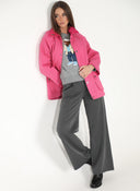 Parka Rosa Capote Mujer