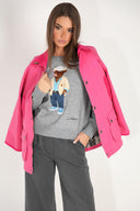 Parka Rosa Capote Mujer