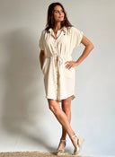 Vestido Crema Tencel Mujer