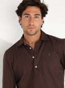 Polera Marrón Algodón Mercerizado Hombre