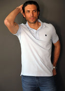 Men's Classic Forest Green Pink Cape Polo