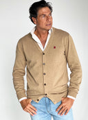 Men's Camel Buttoned Jacket or Cardigan