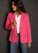 Americana Rosa Capote Mujer