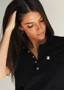 Polo Negro Classic Mujer