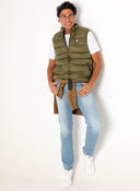 Chaleco Hombre Plumas Verde