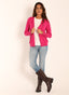 Cardigan Rosa Capote Mujer