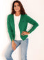 Cardigan Verde Esmeralda Mujer