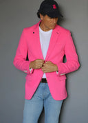 Americana Rosa Capote Hombre