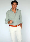 Camisa Kaki Nido de Abeja Hombre