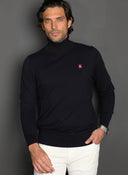 Jersey Cuello Alto Azul Hombre