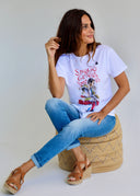 Camiseta Blanca Morante Smoking Mujer