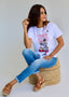 Camiseta Blanca Morante Smoking Mujer