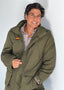 Parka España Verde Capucha Desmontable Hombre