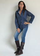 Camisa Azul Raya Diplomática Mujer