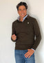 Jersey Verde Caza Cuello Polo Hombre