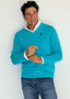 Jersey Azul Turquesa de Pico Hombre