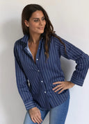 Camisa Azul Raya Diplomática Mujer