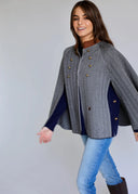 Capa Gris Espiga Mujer